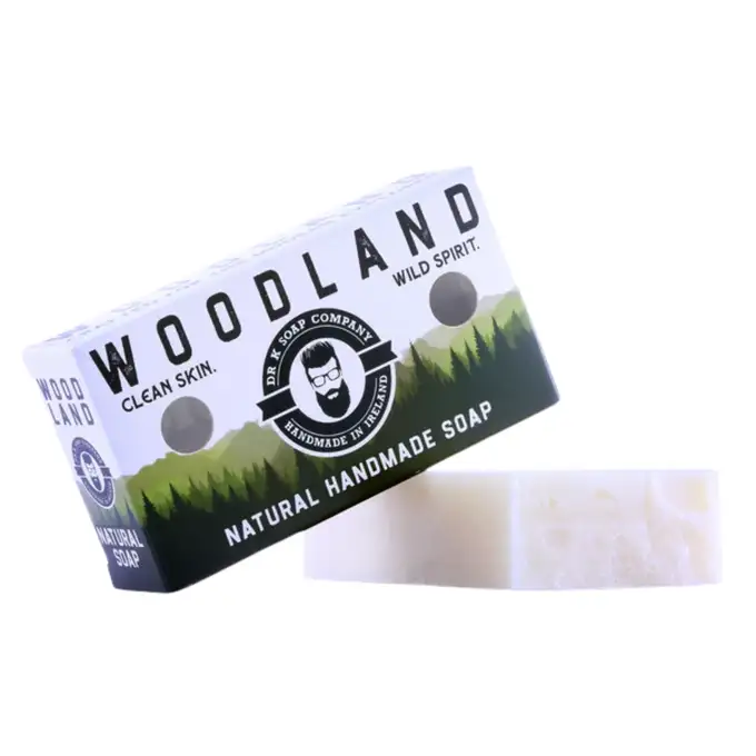 Dr K Soap Woodland Soap - Naturalne mydło do mycia ciała w kostce o drzewnym zapachu 110g