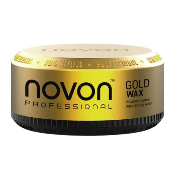 Novon Professional Gold Wax - Wosk do stylizacji włosów, wysoki połysk 150ml