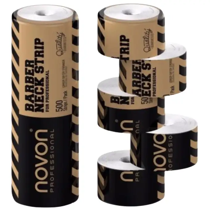 Novon Professional Neckpaper WHITE - Kryza kołnierzyki berberskie fryzjerskie 5 rolek