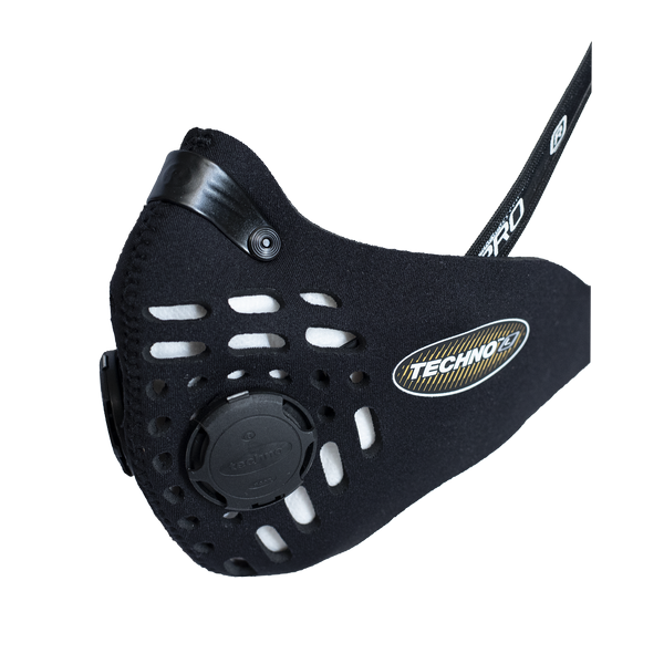 RESPRO CE Cinqro Black - sportowa maska antysmogowa PM2.5 PM10 rozmiar XL (1)